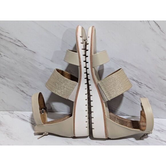 Euro Sofft by Soft Women's Gold Ankle Strap Comfort Sandals Size 8 - Picture 5 of 8